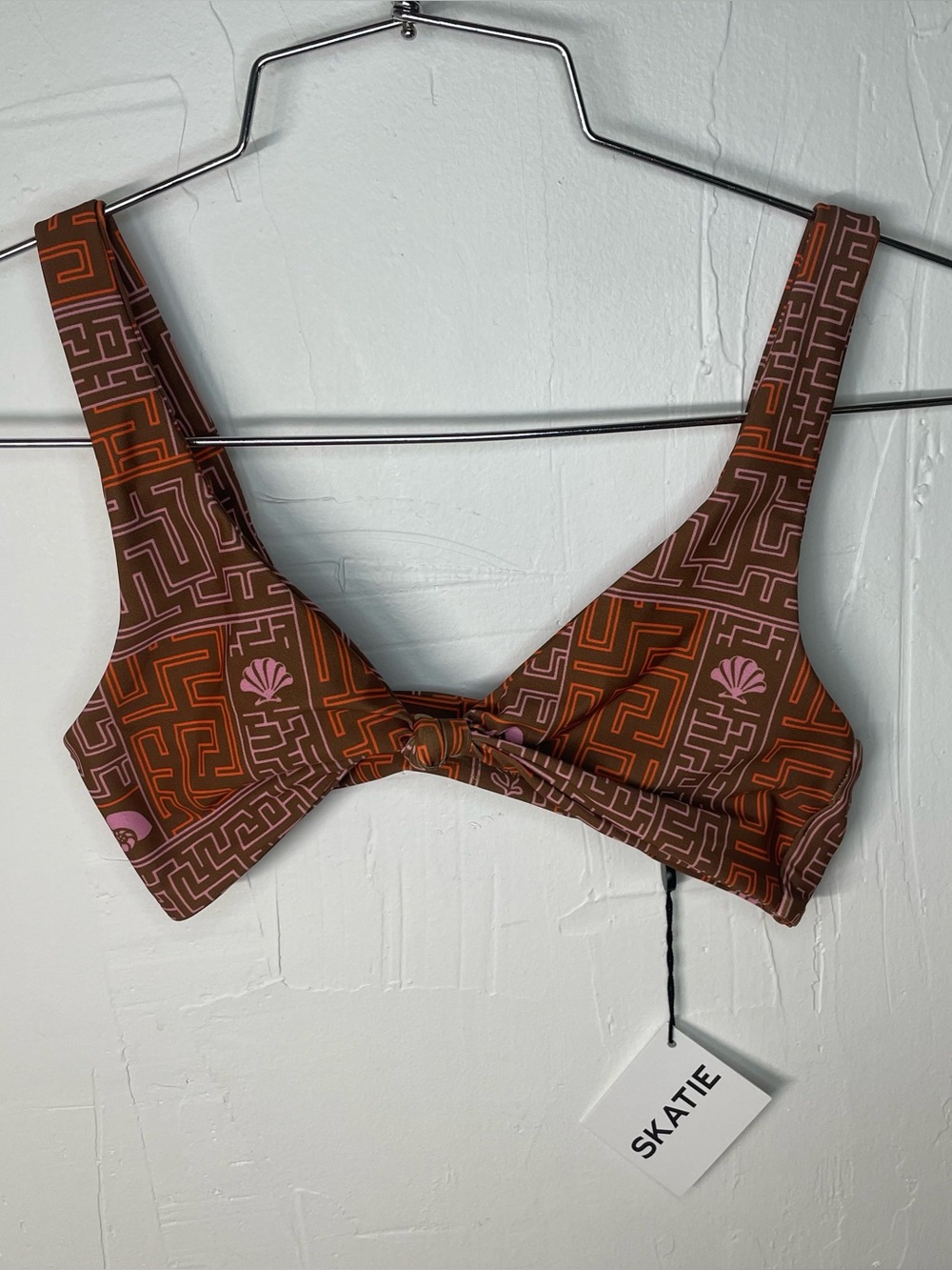 Skatie Penny Bikini Top in Paloma Sea Shell Print XS